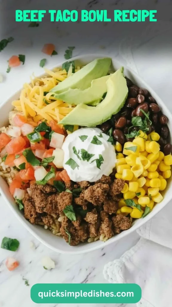 Beef Taco Bowl Recipe