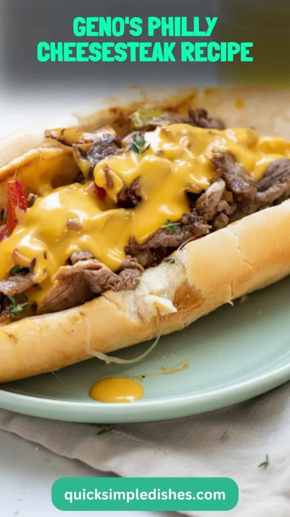 Geno's Philly Cheesesteak Recipe